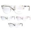 Unique Rimless Round Circle Clear Lens Eye Glasses
