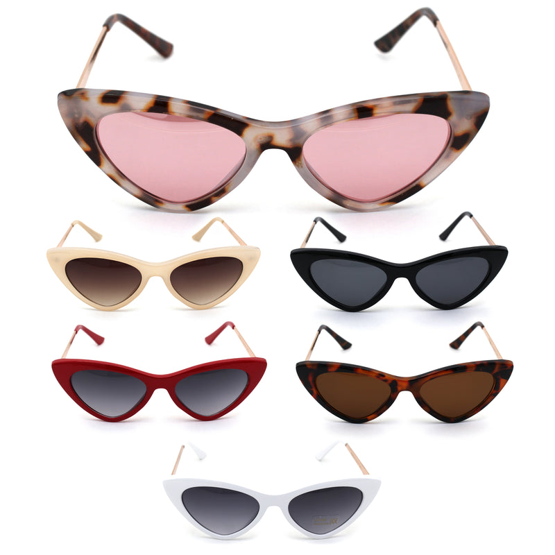 Womens Chic Classic 20s Mod Cat Eye Sunglasses