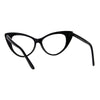 Classic Womens Gothic Clear Lens Cat Eye Glasses