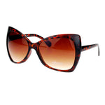 SA106 Cat Women Butterfly Oversize Fashion Plastic Sunglasses
