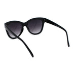 Womens Classic 90s Horned Cat Eye Plastic Mod Sunglasses