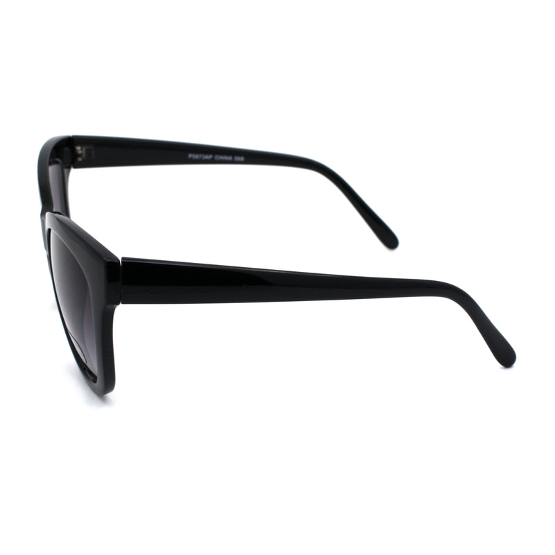 Womens Classic 90s Horned Cat Eye Plastic Mod Sunglasses