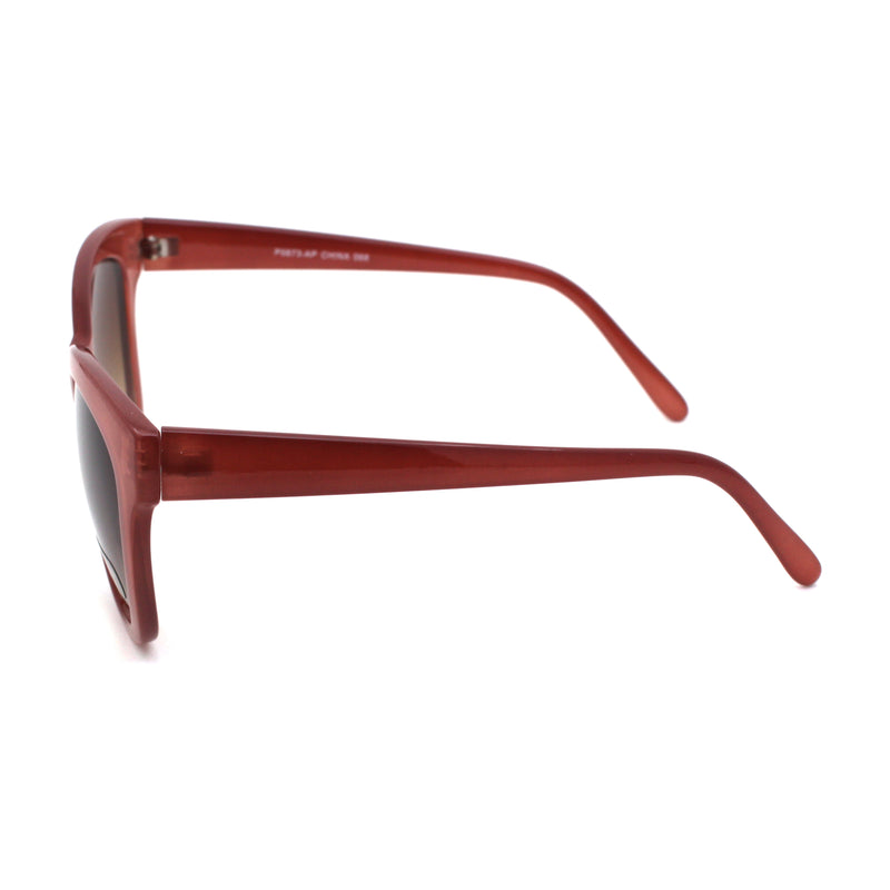 Womens Classic 90s Horned Cat Eye Plastic Mod Sunglasses