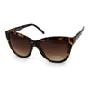 Womens Classic 90s Horned Cat Eye Plastic Mod Sunglasses