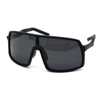 Mens Oversize Futurist Robotic Shield Sport Sunglasses