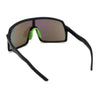 Mens Oversize Futurist Robotic Shield Sport Sunglasses