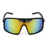 Mens Oversize Futurist Robotic Shield Sport Sunglasses