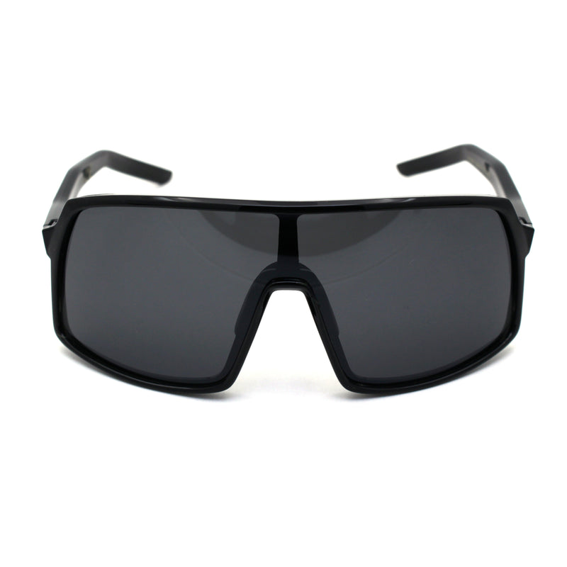 Mens Oversize Futurist Robotic Shield Sport Sunglasses