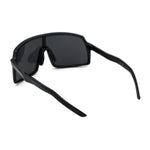 Mens Oversize Futurist Robotic Shield Sport Sunglasses