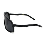 Mens Oversize Futurist Robotic Shield Sport Sunglasses