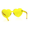 Womens Heart Shape Rimless Hippie Groove Valentine Sunglasses