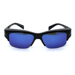 Polarized Reflective Color Mirror Half Rim Mens Fit Over Eyeglasses Sunglasses