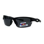 Polarized Antiglare Mens Baseball Half Rim Sport Light Weight Sunglasses