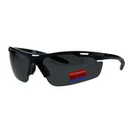 Polarized Antiglare Mens Runners Half Rim Sport Light Weight Sunglasses