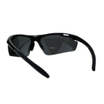 Polarized Antiglare Mens Runners Half Rim Sport Light Weight Sunglasses