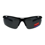 Polarized Antiglare Mens Runners Half Rim Sport Light Weight Sunglasses