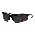 Polarized Antiglare Mens Runners Half Rim Sport Light Weight Sunglasses