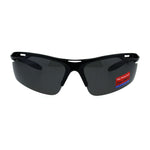 Polarized Antiglare Mens Runners Half Rim Sport Light Weight Sunglasses