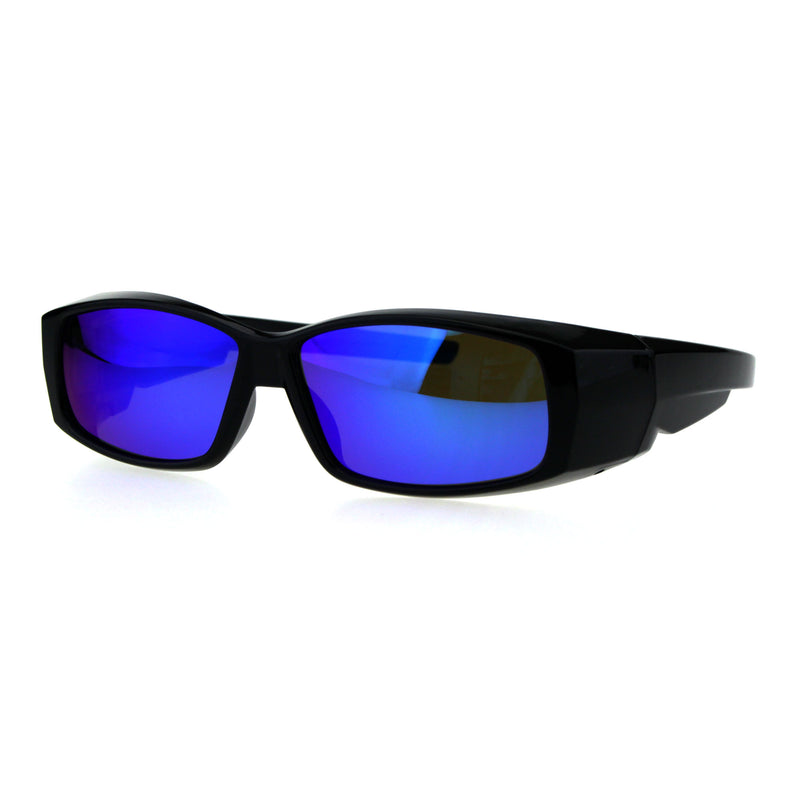 Polarized Antiglare Reflective Color Mirror Lens Mens 58mm Fit Over Sunglasses