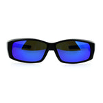 Polarized Antiglare Reflective Color Mirror Lens Mens 58mm Fit Over Sunglasses