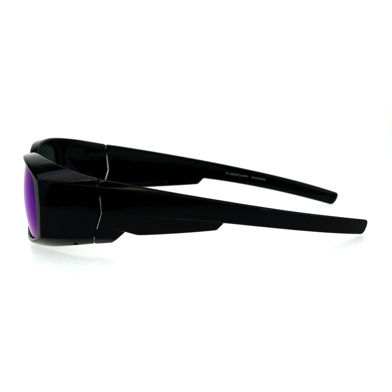 Polarized Antiglare Reflective Color Mirror Lens Mens 58mm Fit Over Sunglasses