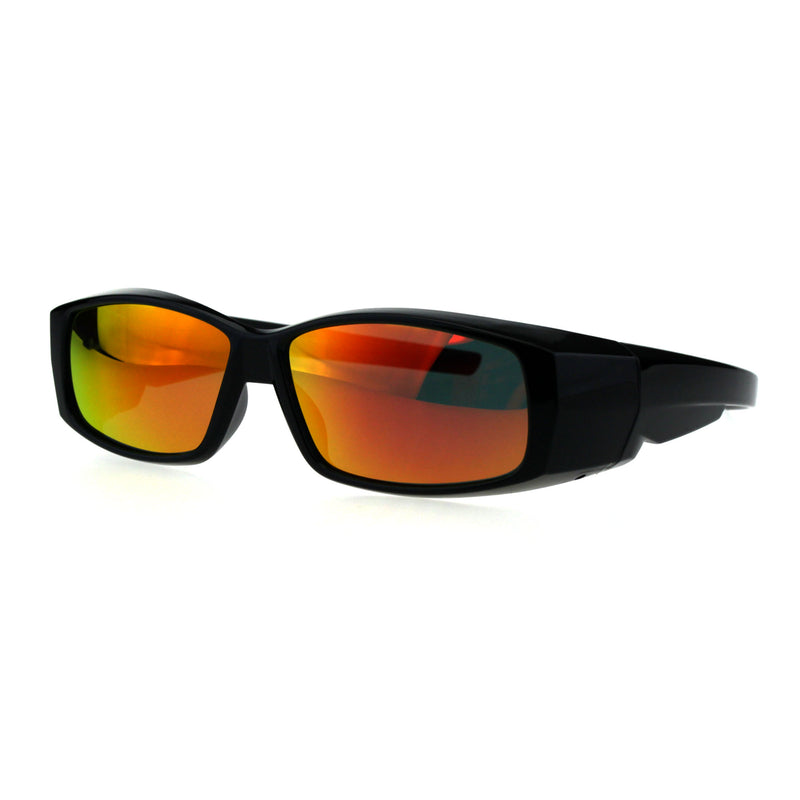 Polarized Antiglare Reflective Color Mirror Lens Mens 58mm Fit Over Sunglasses