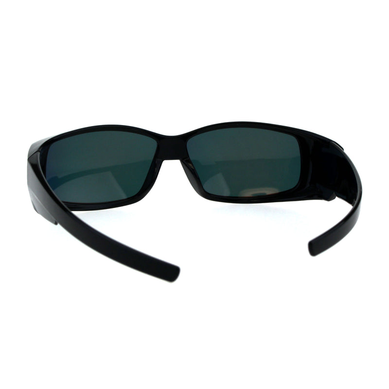 Polarized Antiglare Reflective Color Mirror Lens Mens 58mm Fit Over Sunglasses