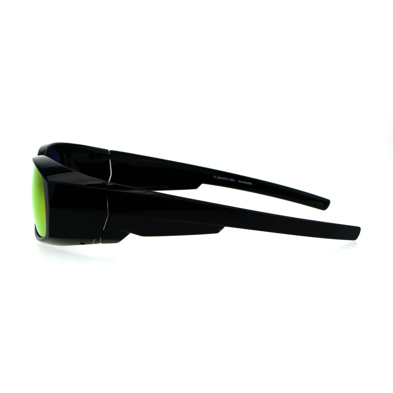 Polarized Antiglare Reflective Color Mirror Lens Mens 58mm Fit Over Sunglasses