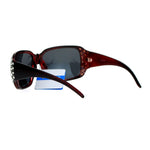 SA106 Polarized Lens Oversize Rhinestone Bling Sparkling Womens Sunglasses