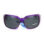 SA106 Polarized Lens Oversize Rhinestone Bling Sparkling Womens Sunglasses