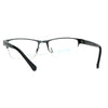 Mens Half Metal Rim Rectangular Multi 3 Power Focus Progressive Reading Glasses