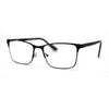 Mens Metal Half Rim Rectangular Reading Glasses