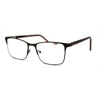 Mens Metal Half Rim Rectangular Reading Glasses