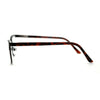 Mens Metal Half Rim Rectangular Reading Glasses