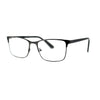 Mens Metal Half Rim Rectangular Reading Glasses