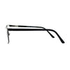 Mens Metal Half Rim Rectangular Reading Glasses