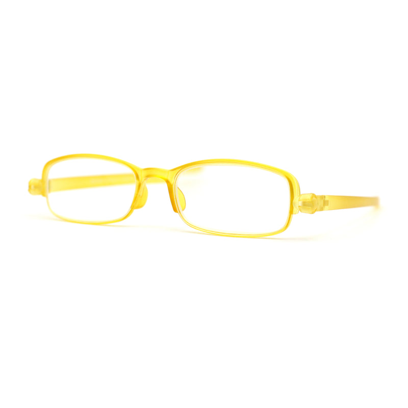 Adjustable Lens Angle Plastic Rectangular Reading Glasses