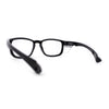 SA106 AP Z87+U6 Safety Lens Visor Horn Rim Magnifying Black Reading Glasses +1.0
