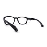 SA106 AP Z87+U6 Safety Lens Visor Horn Rim Magnifying Black Reading Glasses +1.0