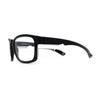 SA106 AP Z87+U6 Safety Lens Visor Horn Rim Magnifying Black Reading Glasses +1.0