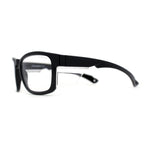 SA106 AP Z87+U6 Safety Lens Visor Horn Rim Magnifying Black Reading Glasses +1.0