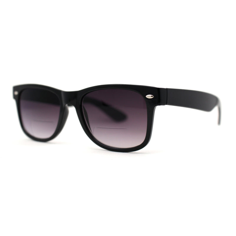 Retro Horn Rim Bi-focal Reading Sunglasses