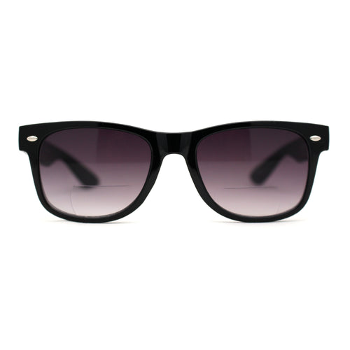 Retro Horn Rim Bi-focal Reading Sunglasses