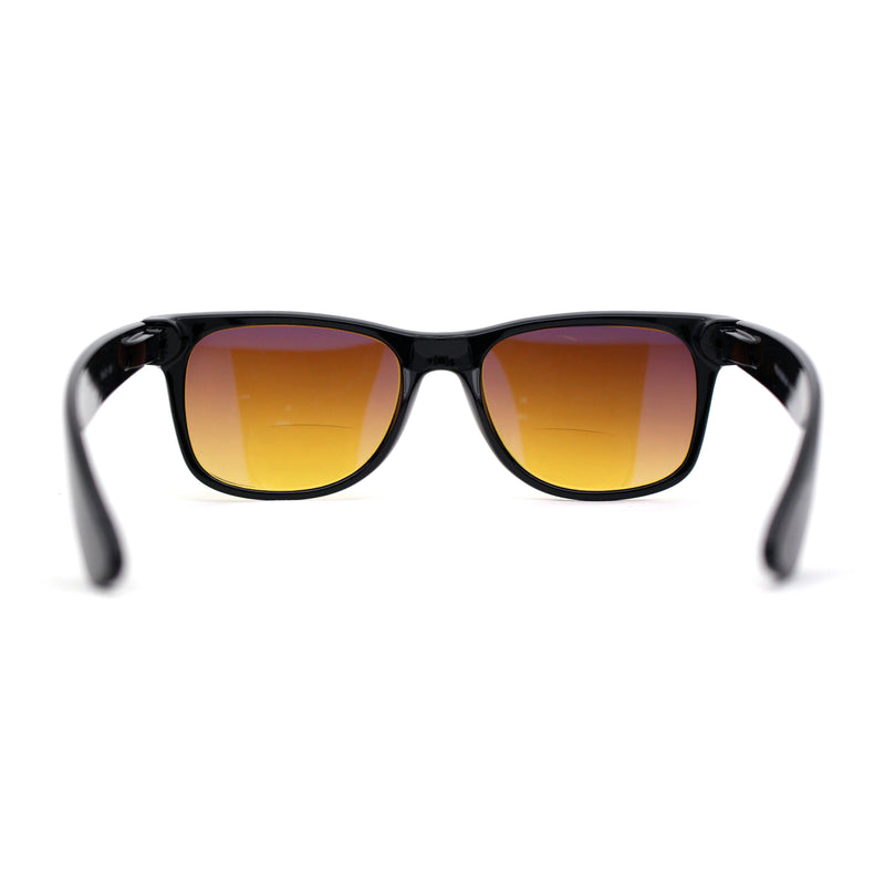 Retro Horn Rim Bi-focal Reading Sunglasses