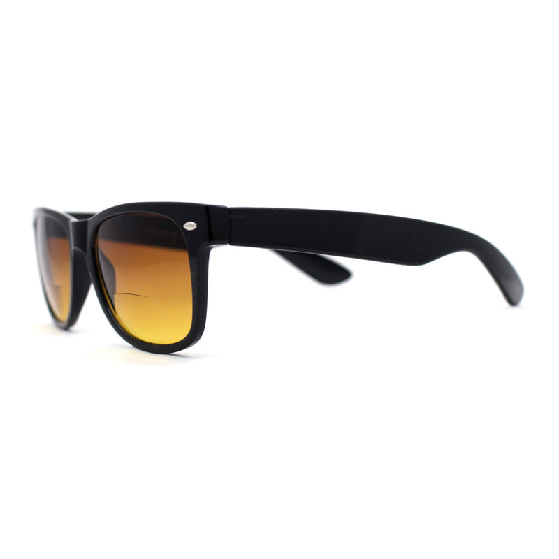 Retro Horn Rim Bi-focal Reading Sunglasses