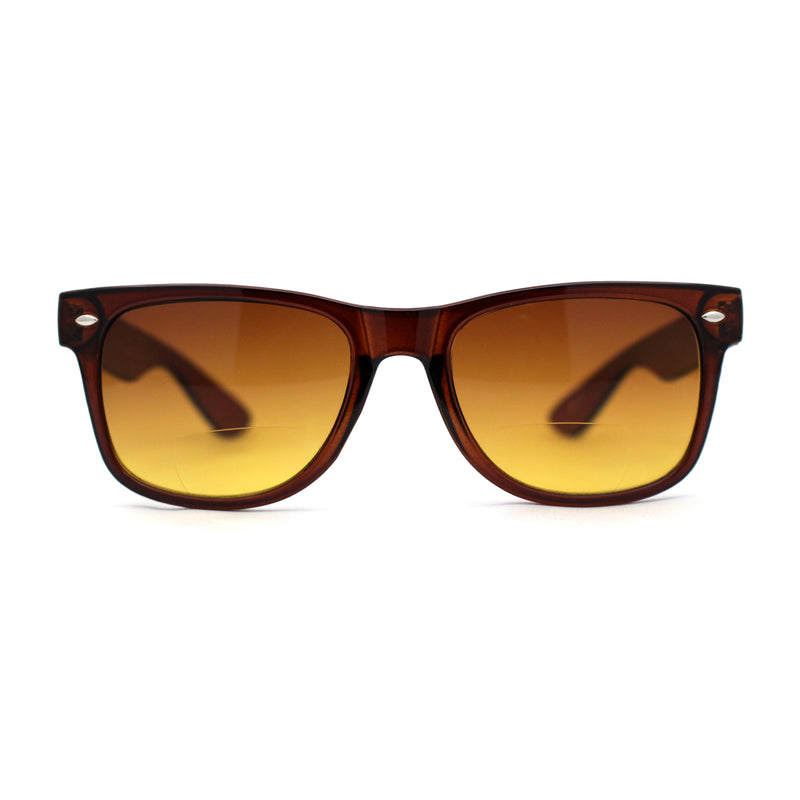 Retro Horn Rim Bi-focal Reading Sunglasses