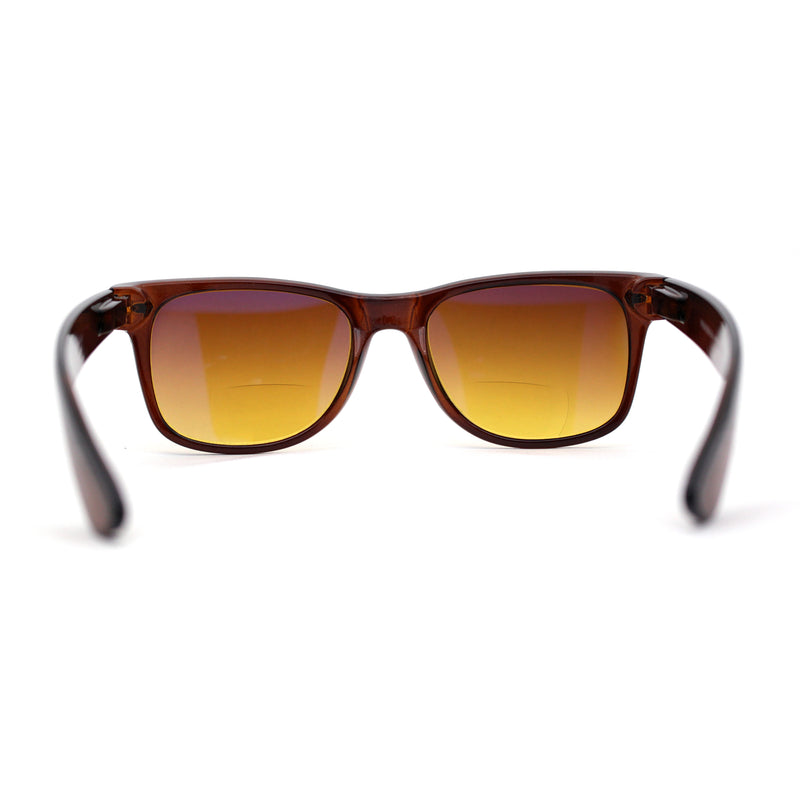 Retro Horn Rim Bi-focal Reading Sunglasses