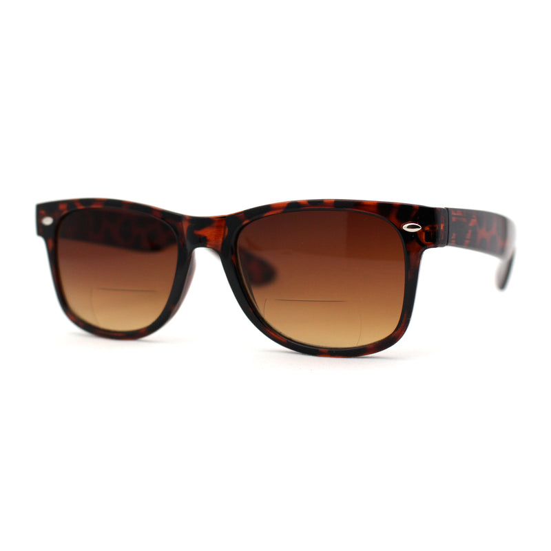 Retro Horn Rim Bi-focal Reading Sunglasses