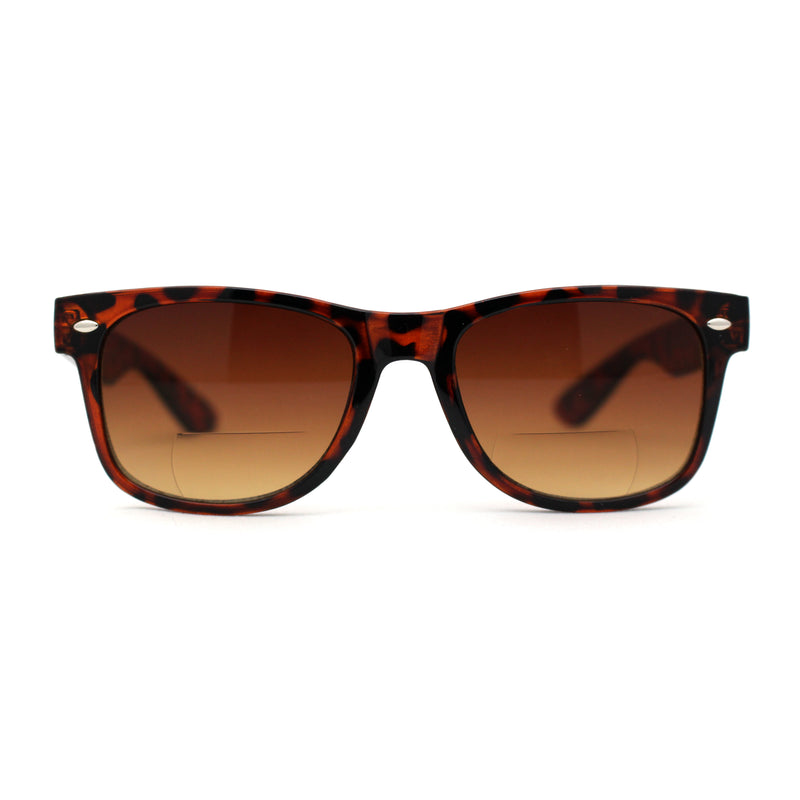 Retro Horn Rim Bi-focal Reading Sunglasses