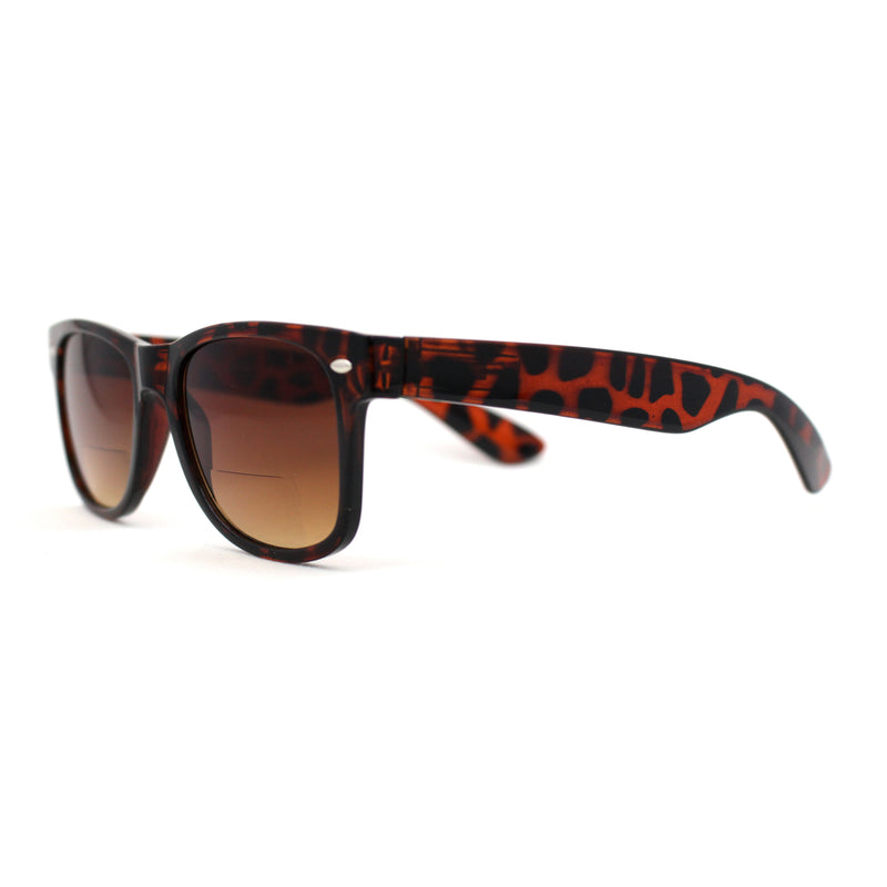 Retro Horn Rim Bi-focal Reading Sunglasses